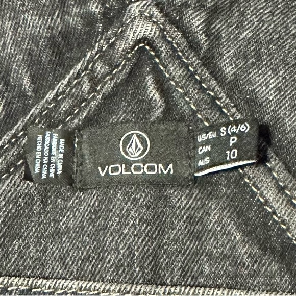 Volcom Women bottom Not Over It Overall, Black, Size S (4/6) - Picture 5 of 6